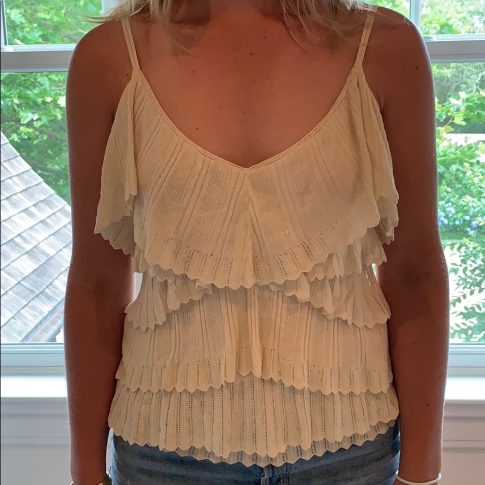 Falls Cream Crochet Top